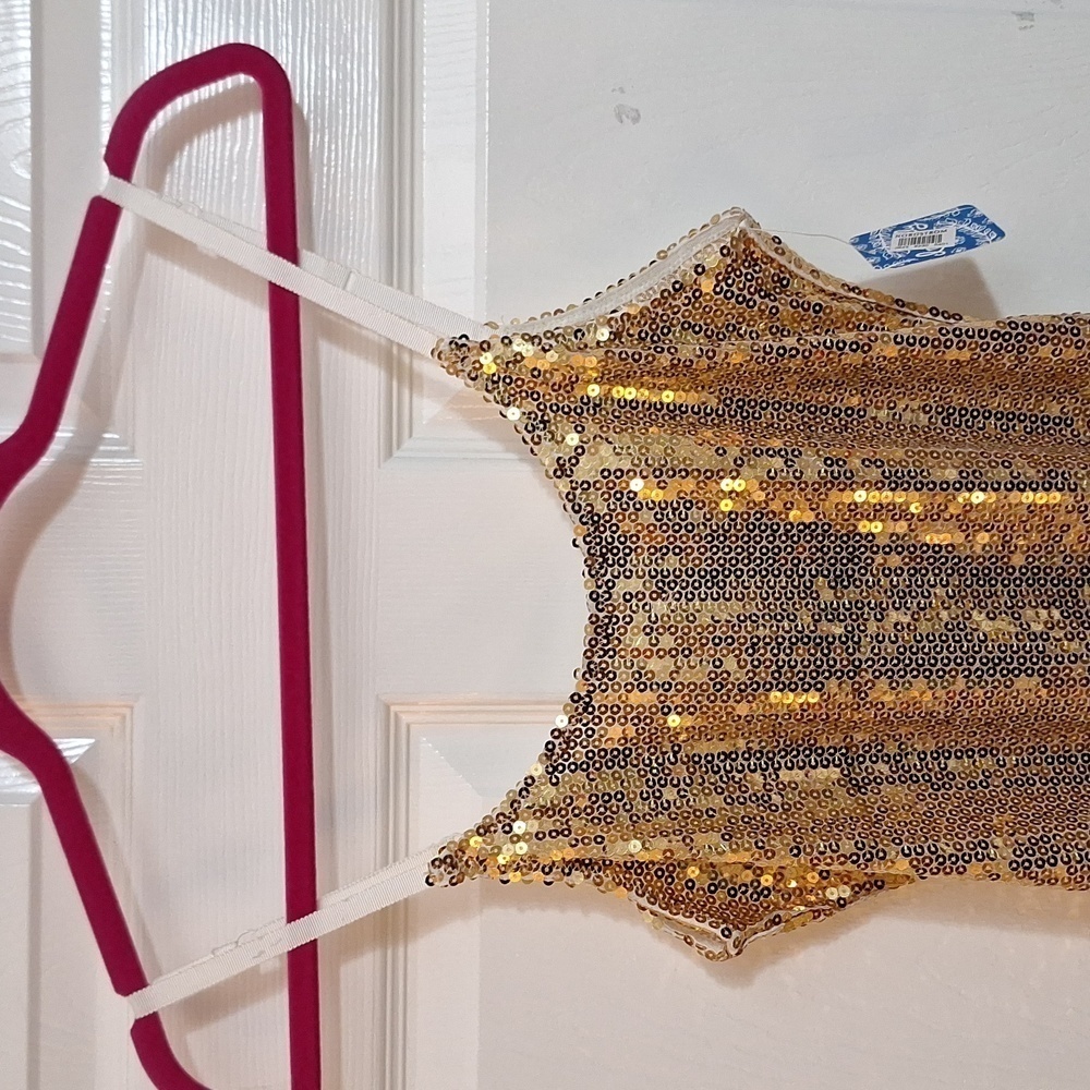 Intimately Free People Gold Sequin Holiday Dress SZ.XS-TP ✨ - Picture 2 of 16